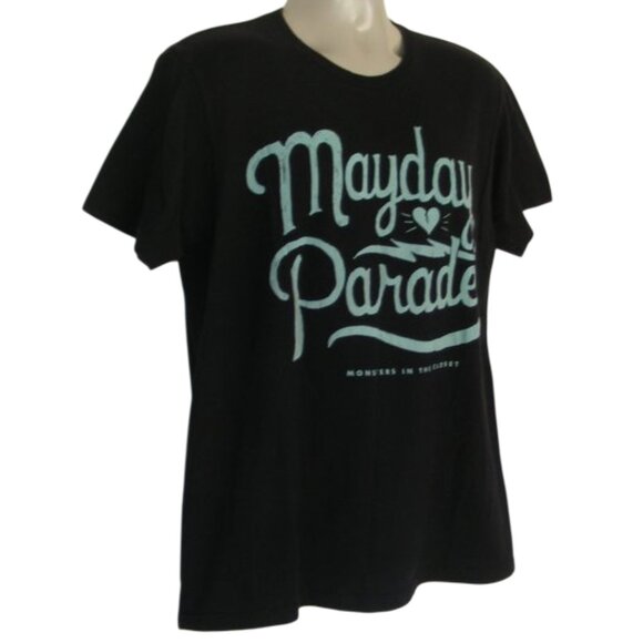 MAYDAY PARADE Tshirt, L, Band, Monsters In the Closet, Black, Concert/Band Black - Picture 3 of 8